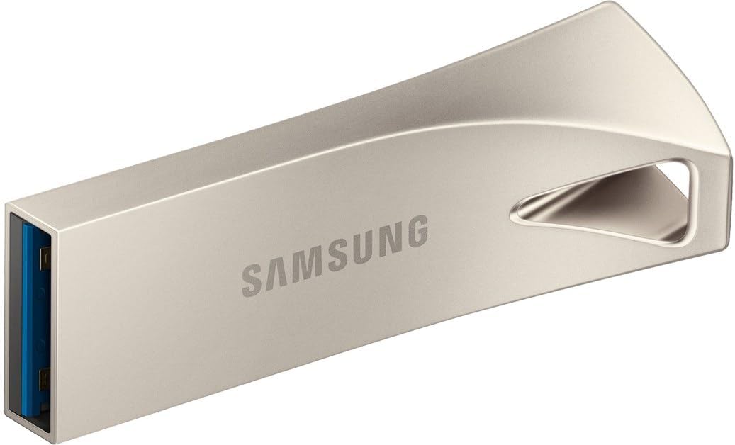 Samsung Bar Plus USB Drive, Metallic Chassis, USB3.1, Transfer Speed up to 300MB