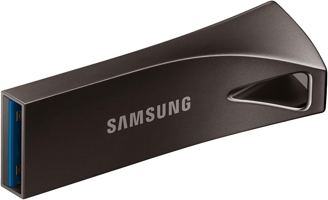 Samsung Bar Plus USB Drive, Metallic Chassis, USB3.1, Transfer Speed up to 300MB