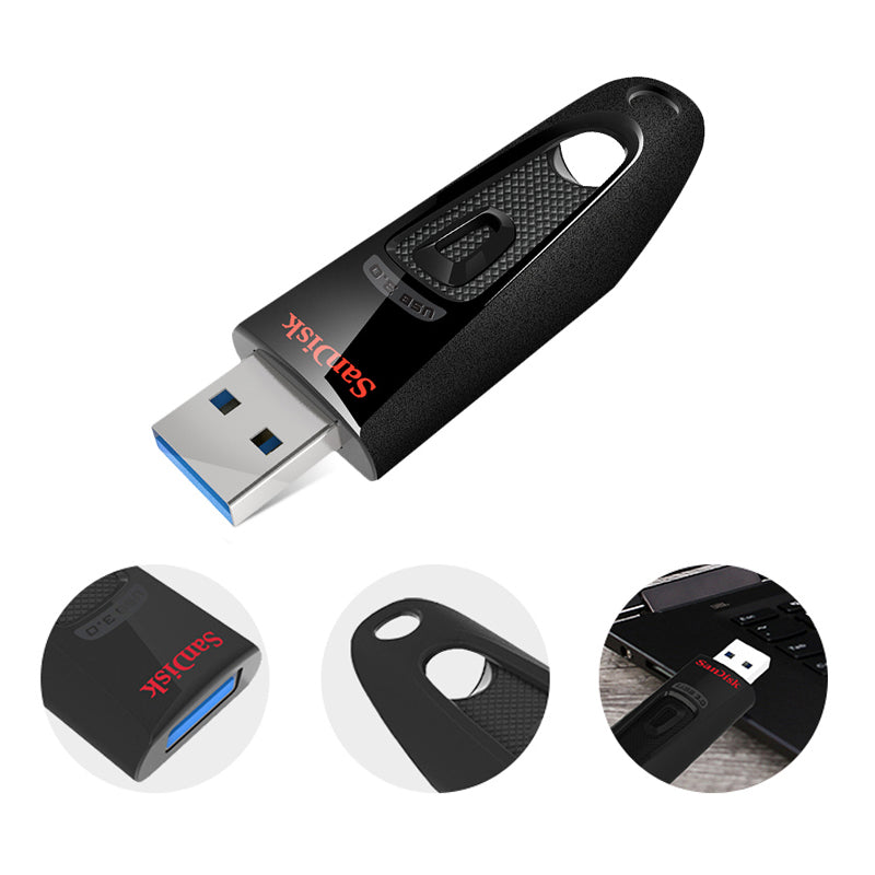SanDisk Ultra USB 3.0 Flash Drive CZ48 32GB 64GB 128GB 256GB 512GB 1TB