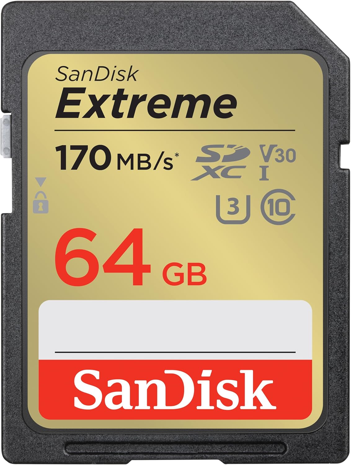 SanDisk Extreme SDHC UHS-I Memory Card - C10, U3, V30, 4K, UHD, SD Card 32GB 64GB