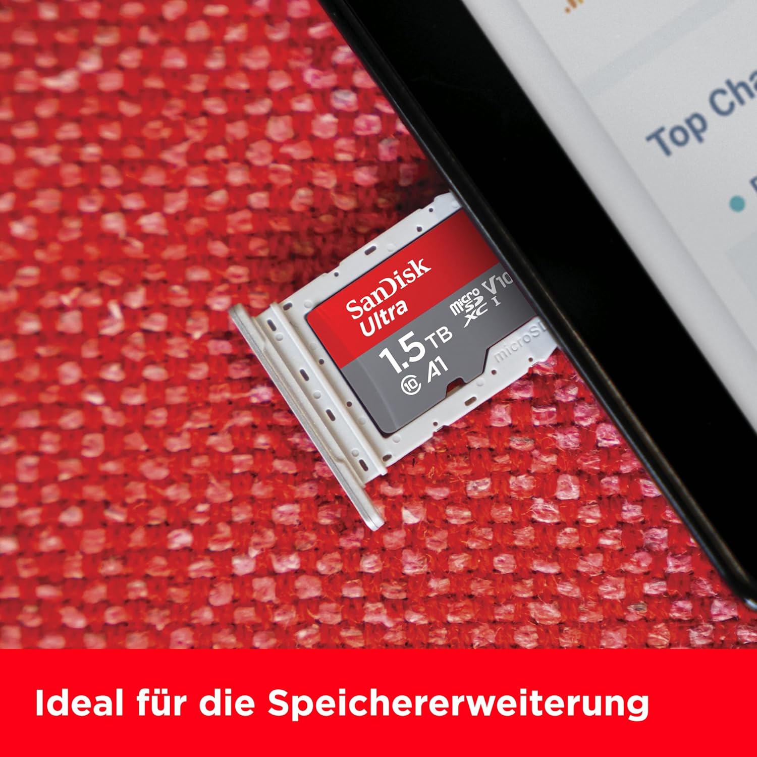 SanDisk Ultra microSDXC Card + SD Adapter up to 140 MB/s with A1 App Performance, UHS-I, Class 10, U1