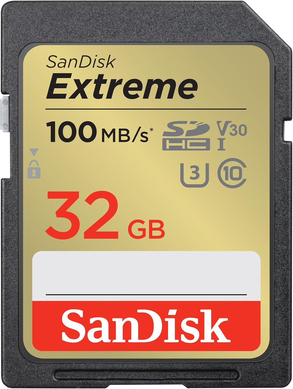 SanDisk Extreme SDHC UHS-I Memory Card - C10, U3, V30, 4K, UHD, SD Card 32GB 64GB