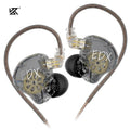 KZ EDX Lite HIFI Bass Earphones Stereo Music Earbuds (Grey, no mic)