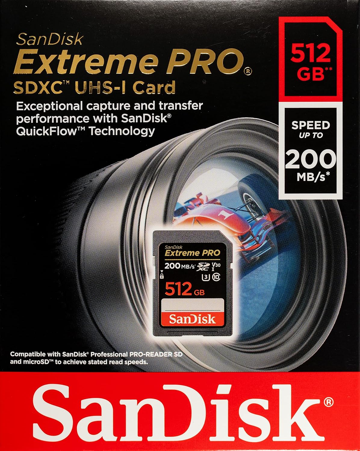 SanDisk Extreme Pro SD Card 32GB 64GB 128GB 256GB 512GB 1TB UHS-I SDXC 4K Camera