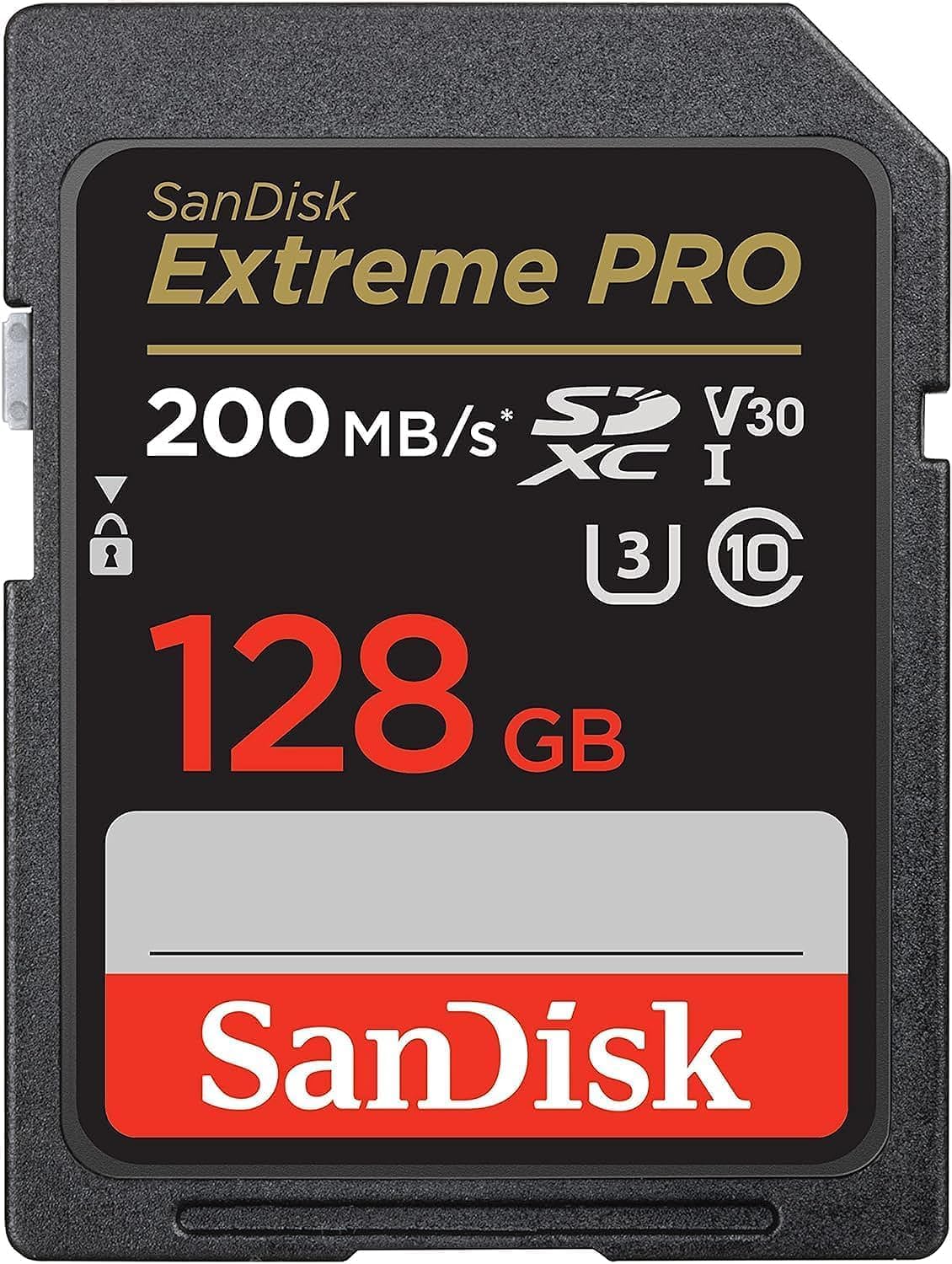 SanDisk Extreme Pro SD Card 32GB 64GB 128GB 256GB 512GB 1TB UHS-I SDXC 4K Camera