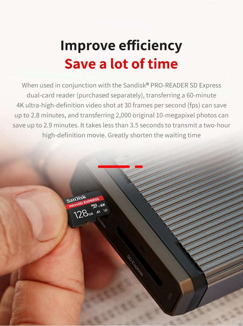 SanDisk microSD Express 256GB 800Mbit Gaming UHS‑I A2 V30 Switch2