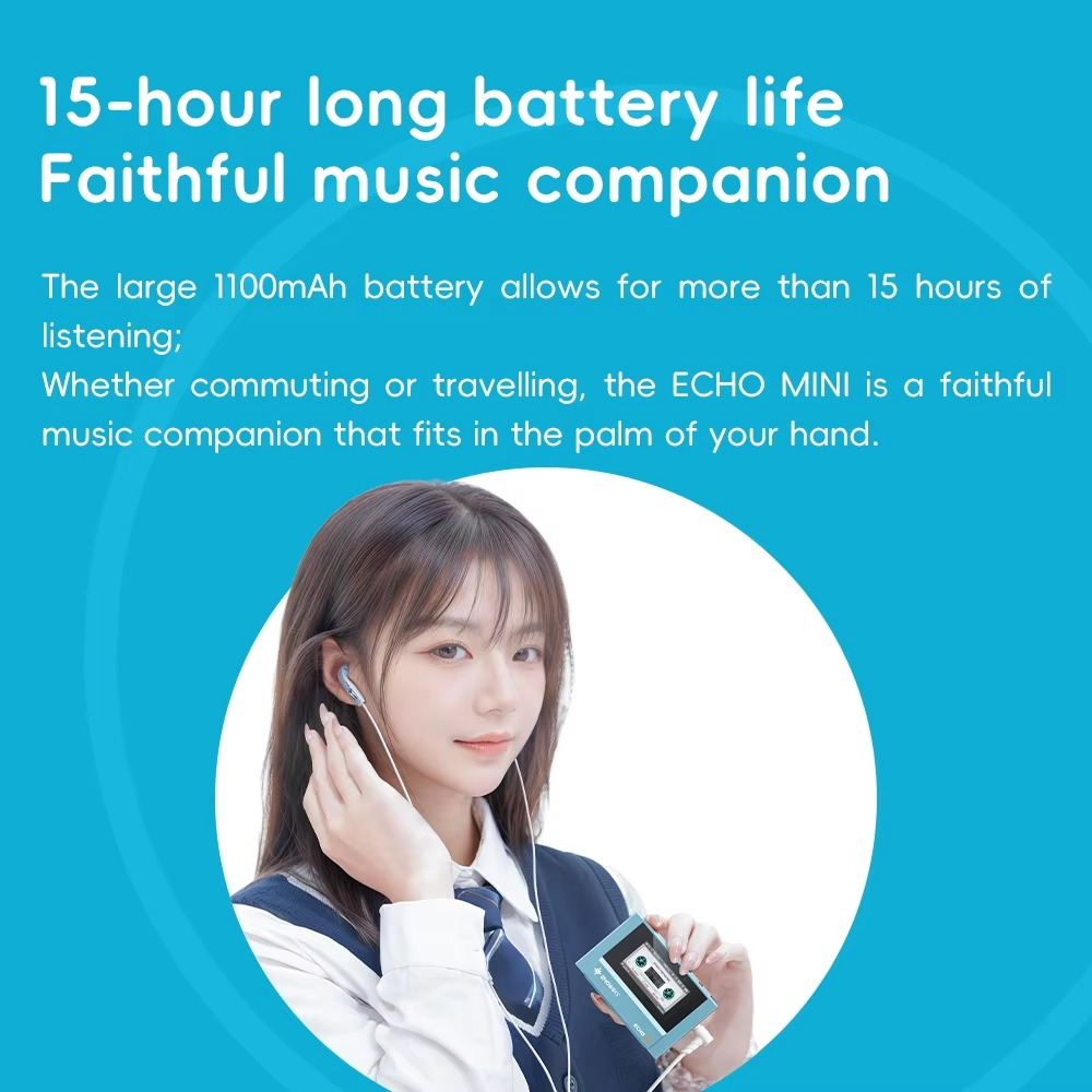 Snowsky/Fiio Echo Mini Hifi Bluetooth MP3 Pure Music Player, 15Hours Playback