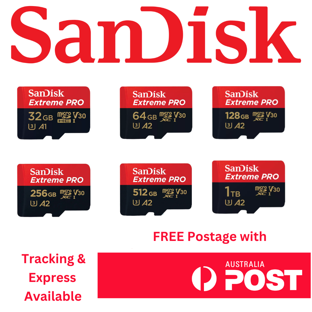 SanDisk Extreme PRO MicroSDXC Memory Card UHS-I U3 C10 V30 A2 200MB/s