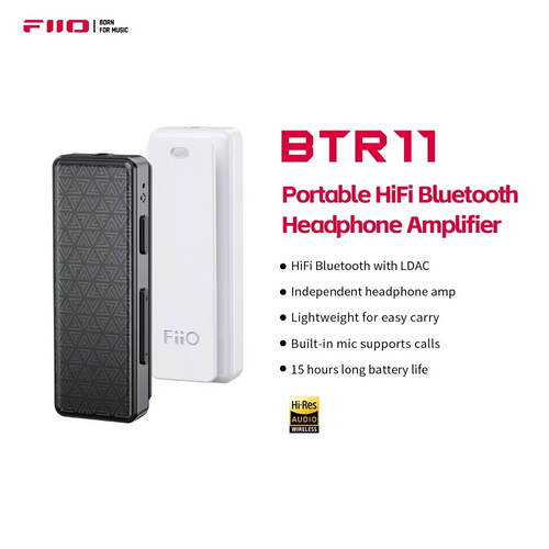FiiO BTR11 Bluetooth 5.3 Receiver LDAC 3.5mm Wireless Audio Headphone Amplifier