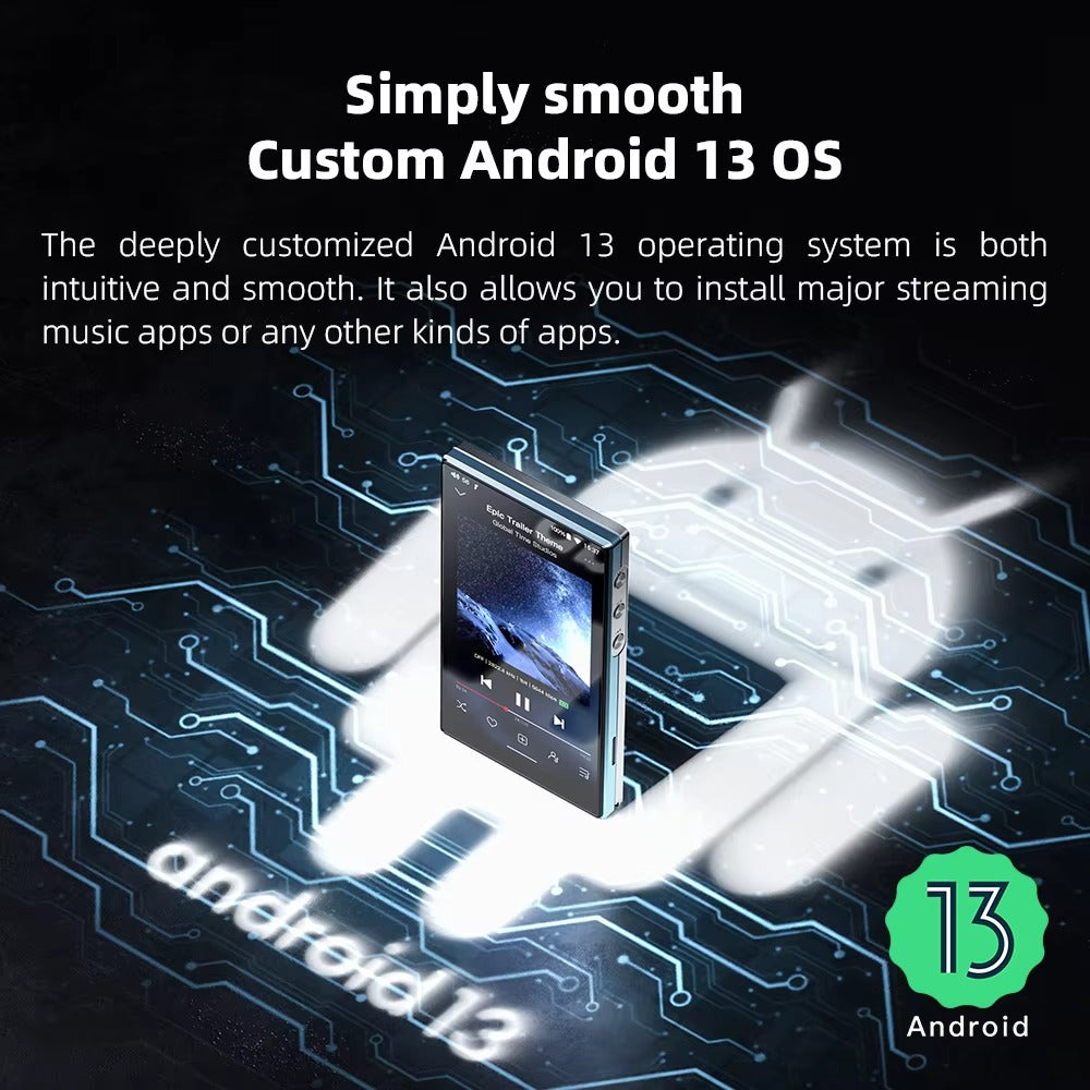 FiiO JM21 (3+32GB) Android 13 Hi-Res Music Player MP3 with Snapdragon 680