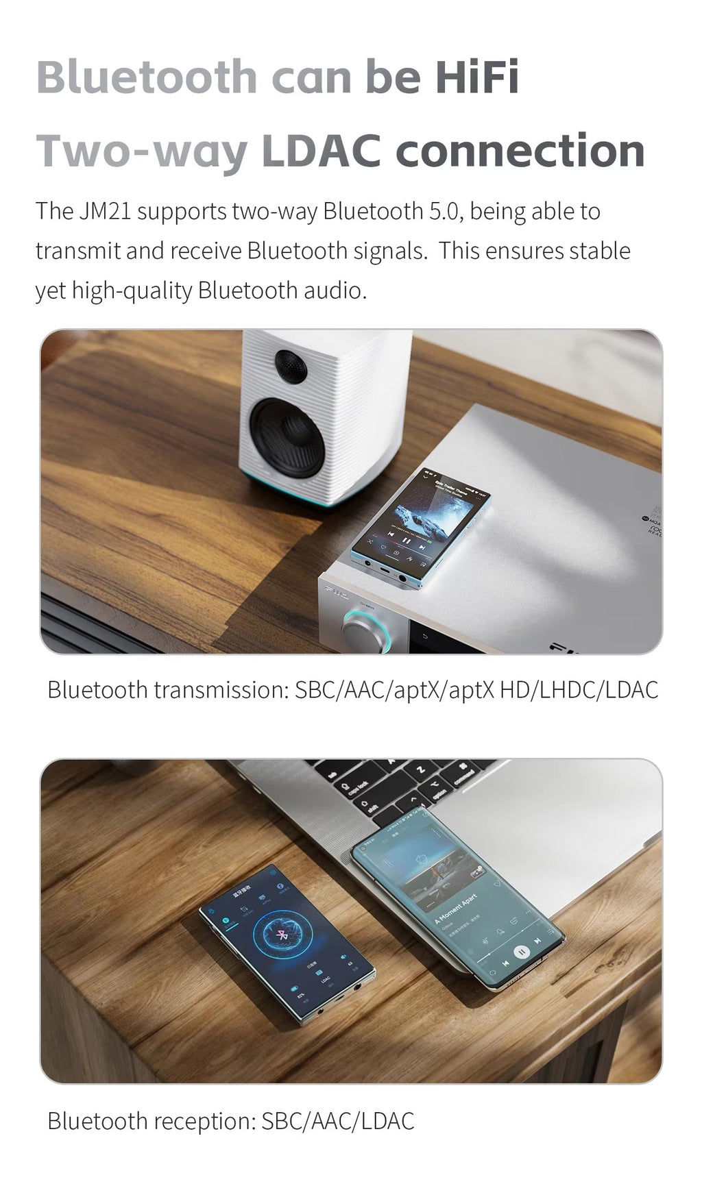 FiiO JM21 (3+32GB) Android 13 Hi-Res Music Player MP3 with Snapdragon 680