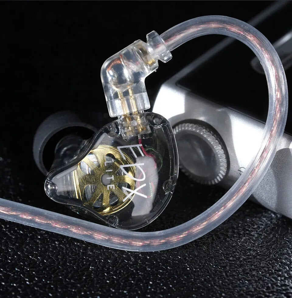 KZ EDX Lite HIFI Bass Earphones Stereo Music Earbuds (Grey, no mic)