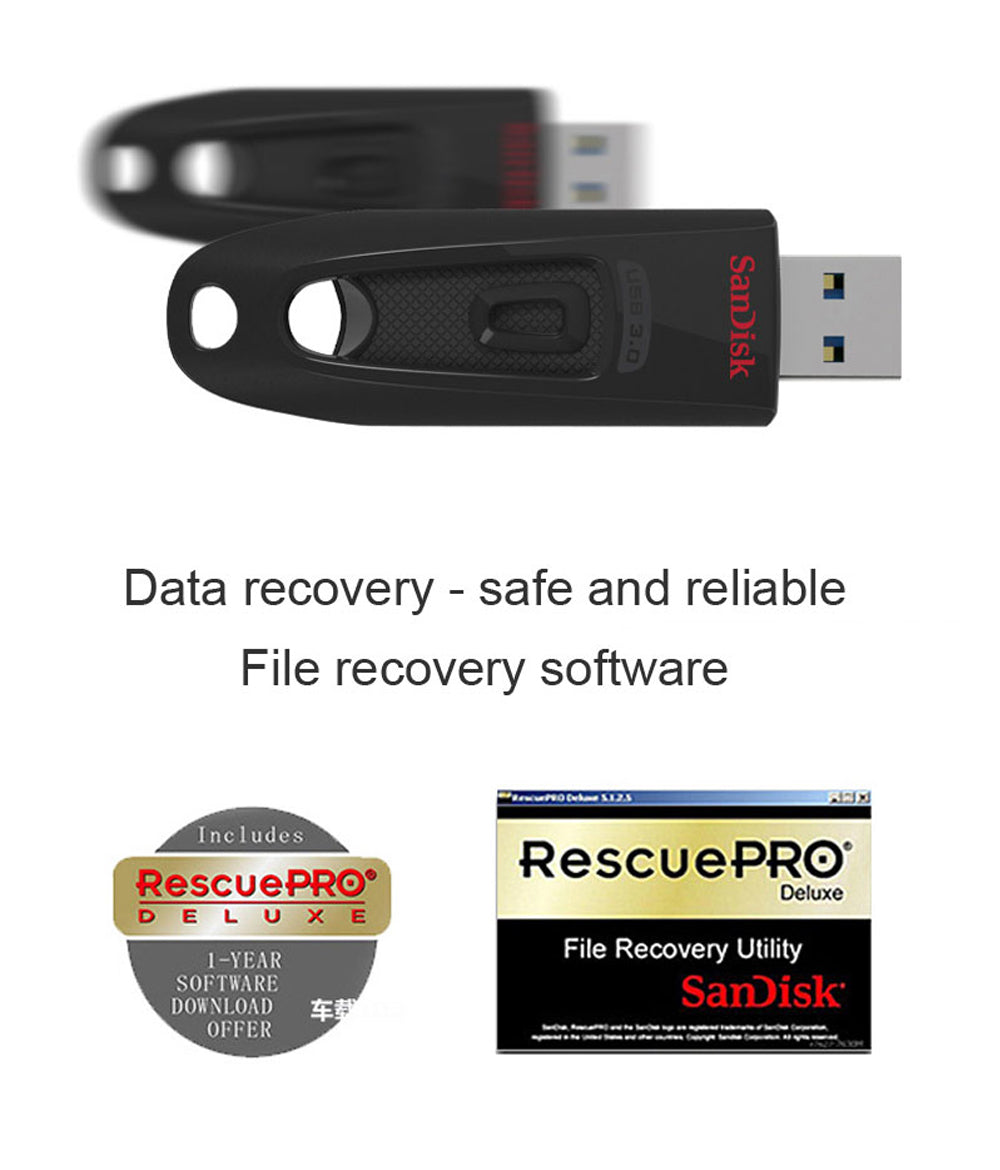 SanDisk Ultra USB 3.0 Flash Drive CZ48 32GB 64GB 128GB 256GB 512GB 1TB